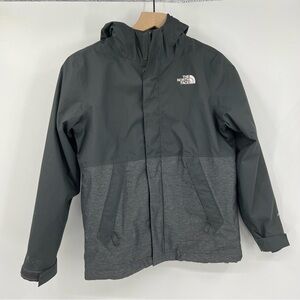 The North Face Vortex Triclimate Jacket Boys' Gray Zip Out Layer Hood M 10/12